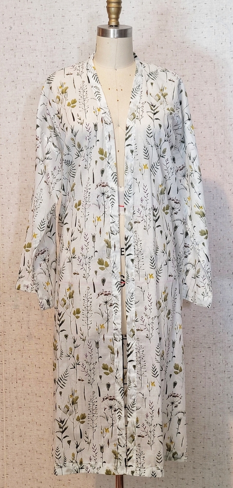 Botanical Print kimono Duster
